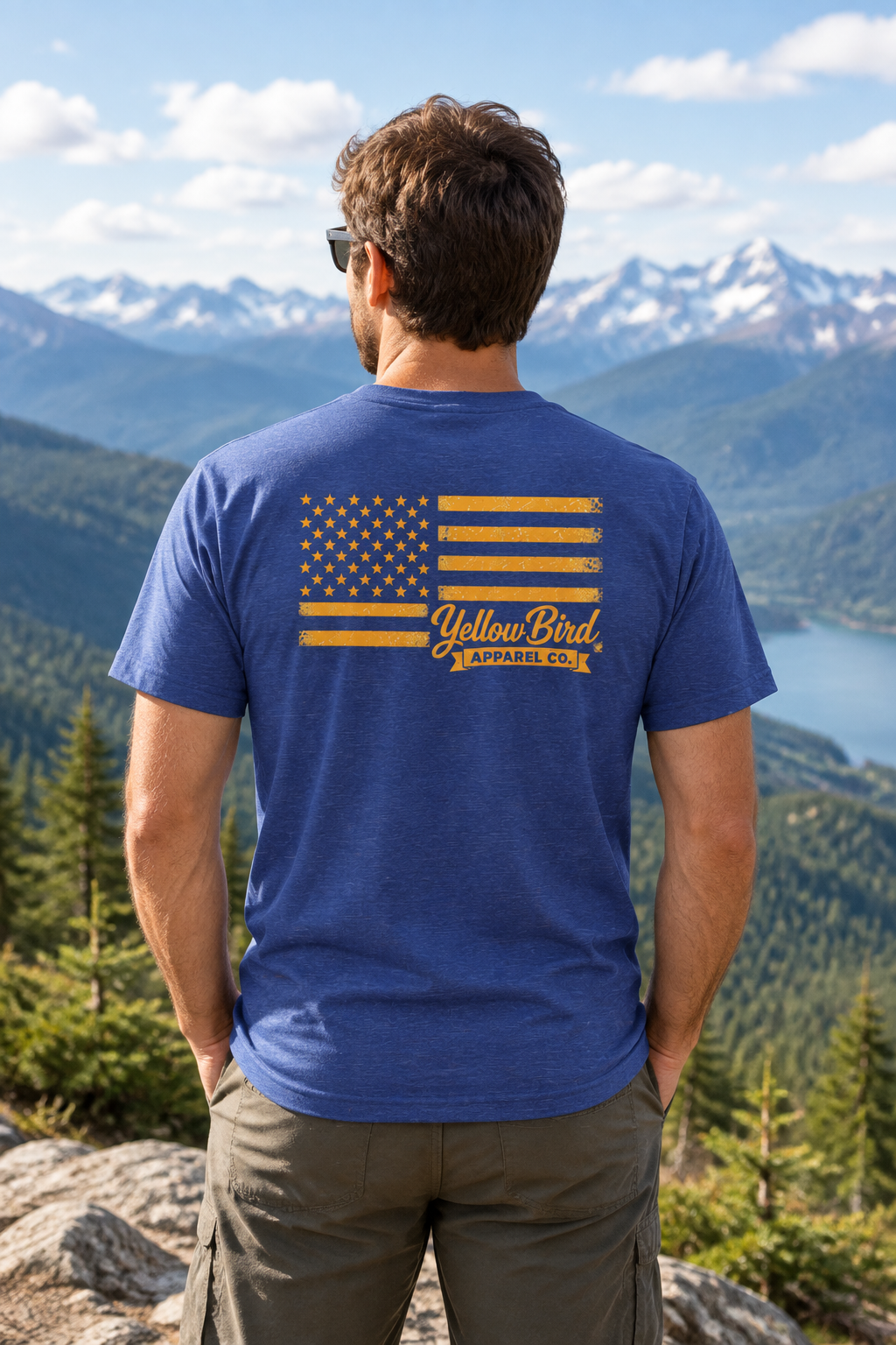 Yellow Bird Salute Unisex T-Shirt