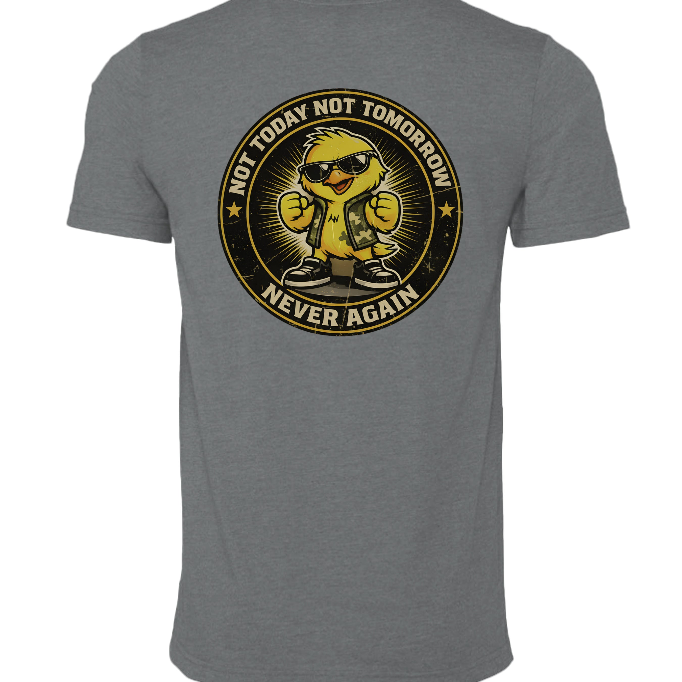 Dark Grey Heather - 3001CVC - BACK