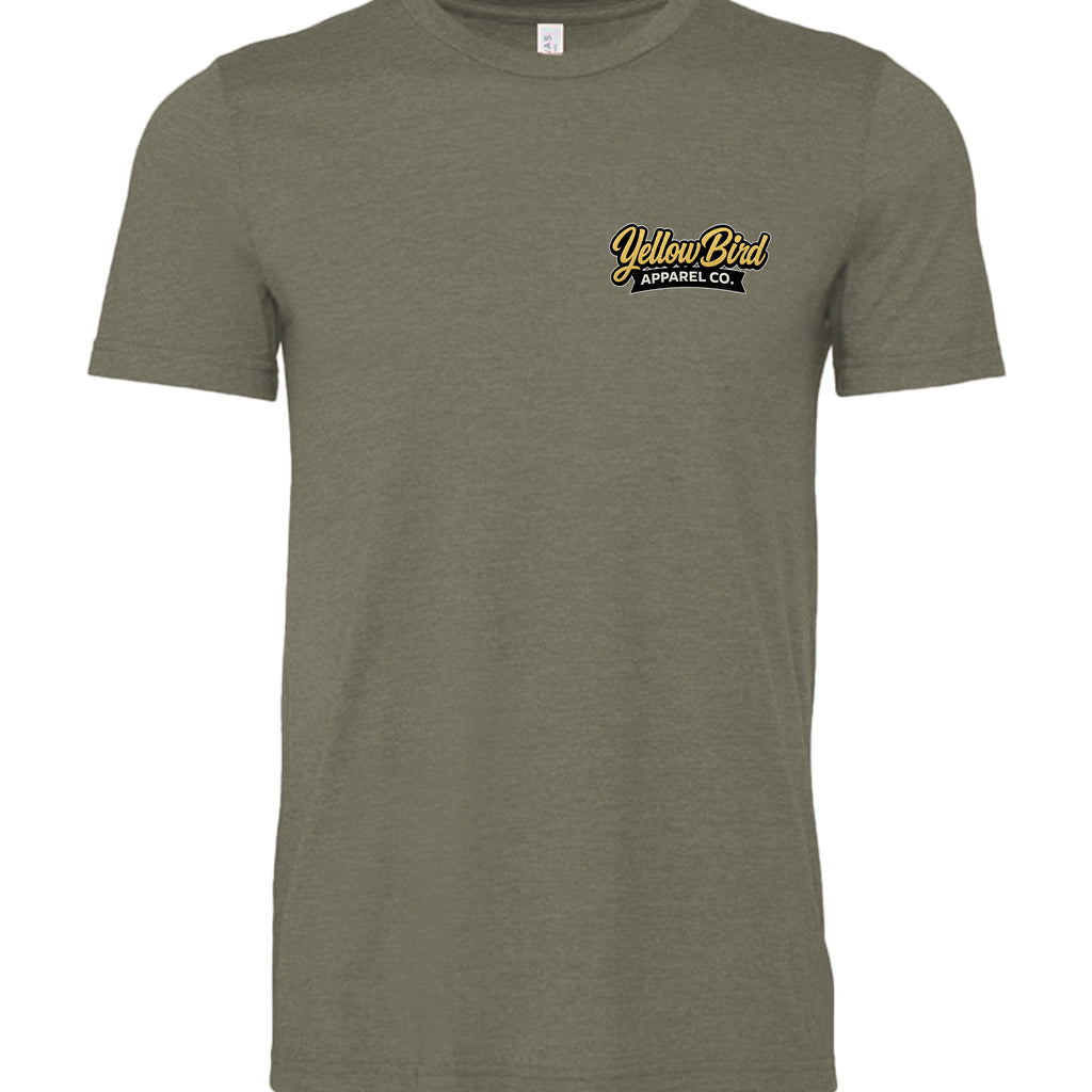 Heather Military Green - 3001CVC - FRONT