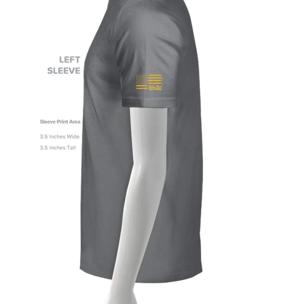 Dark Grey Heather - 3001CVC - SLEEVE_LEFT