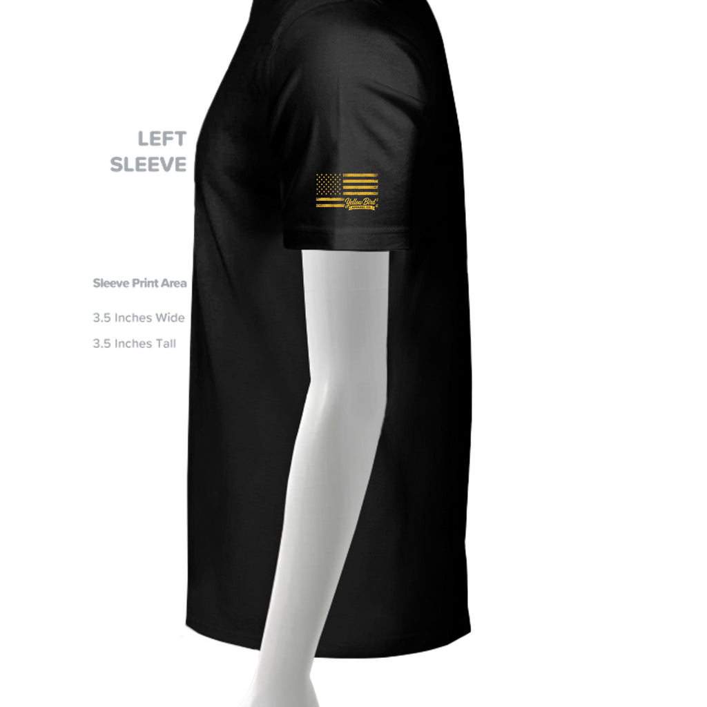 BLACK HEATHER - 3001CVC - SLEEVE_LEFT