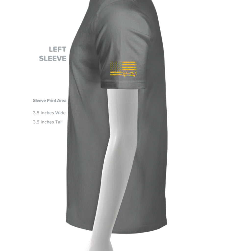 Dark Grey Heather - 3001CVC - SLEEVE_LEFT